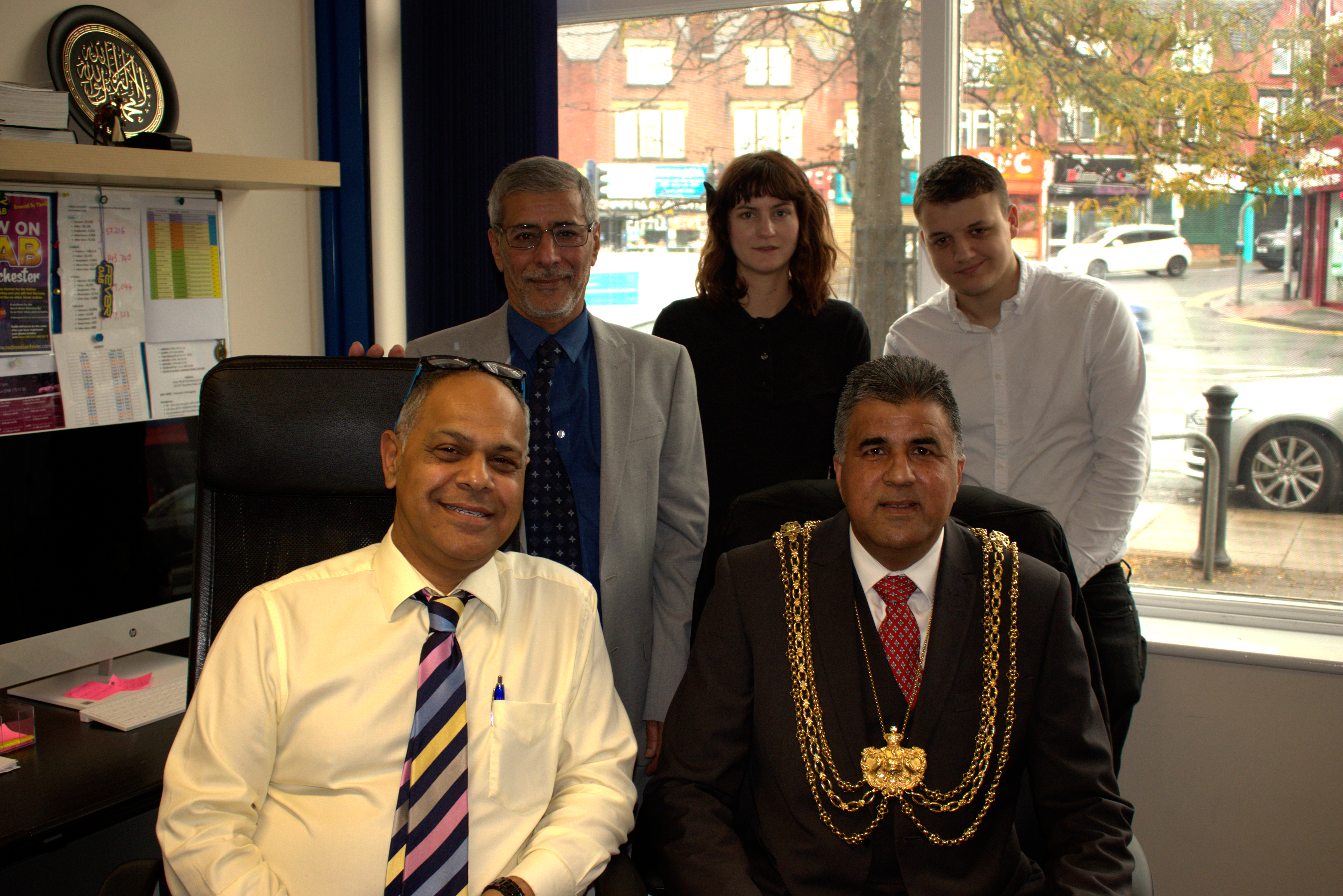 Lord Mayor of Leeds - Cllr Asghar Khan visits Fever FM